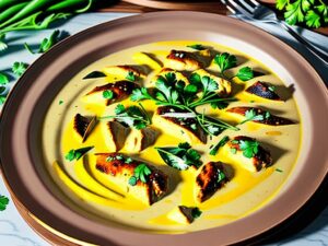 Frango ao Curry Low Carb com Creme de Coco