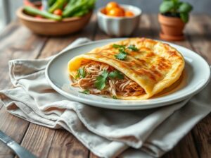 Crepioca Fit de Frango Desfiado