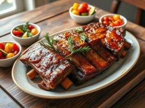 Costela Assada Low Carb ao Forno com Ervas Aromáticas